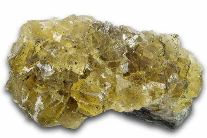 Sparkling Yellow Fluorite Cluster - Fluorescent! #258408